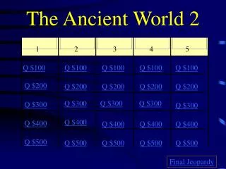 The Ancient World 2