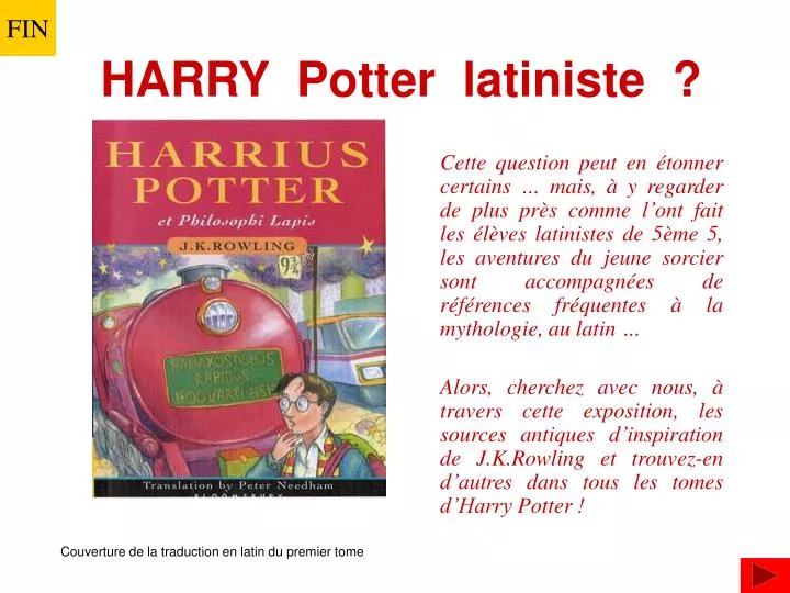 harry potter latiniste