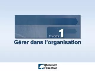 Gérer dans l’organisation