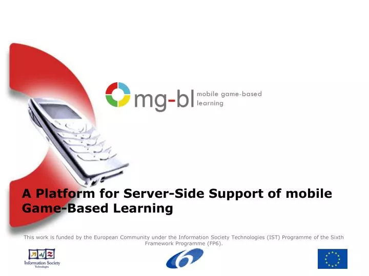 a platform for server side support of mobile game based learning
