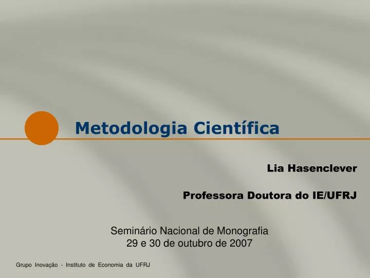 metodologia cient fica