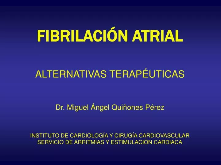 fibrilaci n atrial