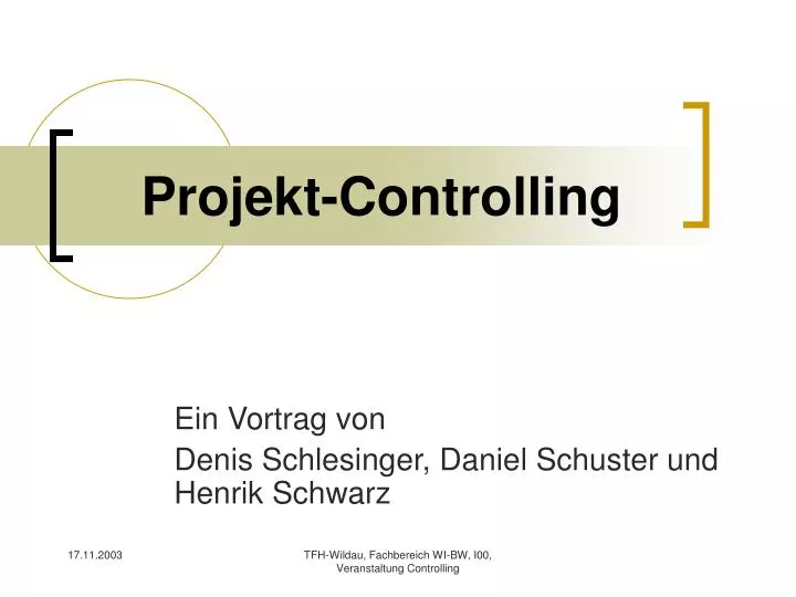 projekt controlling