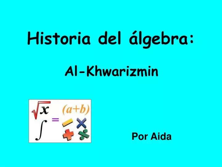 historia del lgebra