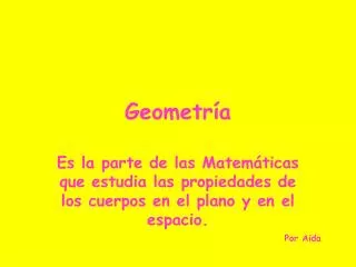 geometr a
