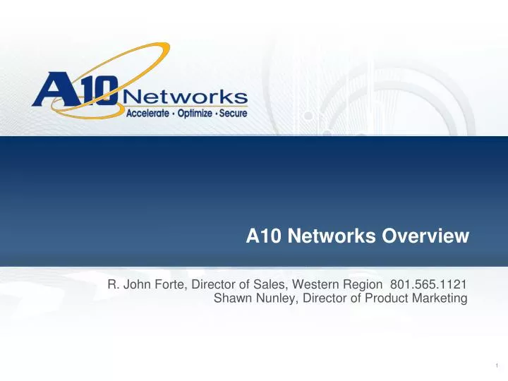 a10 networks overview