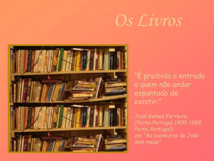 os livros