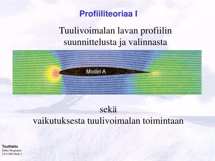 profiiliteoriaa i