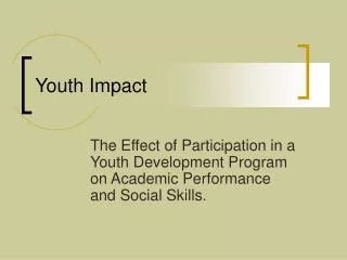 Youth Impact