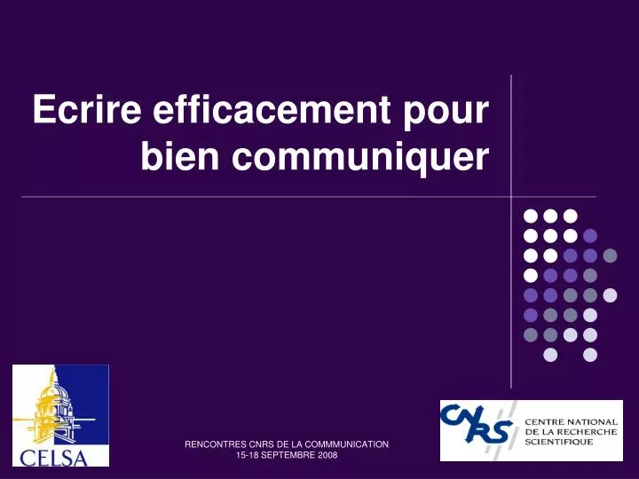 ecrire efficacement pour bien communiquer