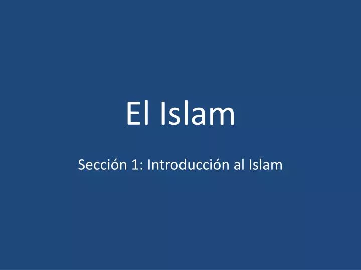 el islam