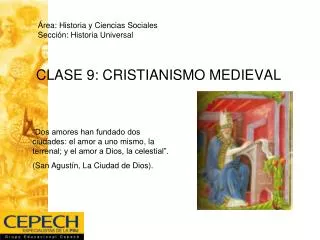 CLASE 9: CRISTIANISMO MEDIEVAL