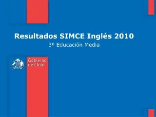 Resultados SIMCE Inglés 2010