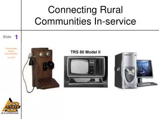 Connecting Rural Communities In-service
