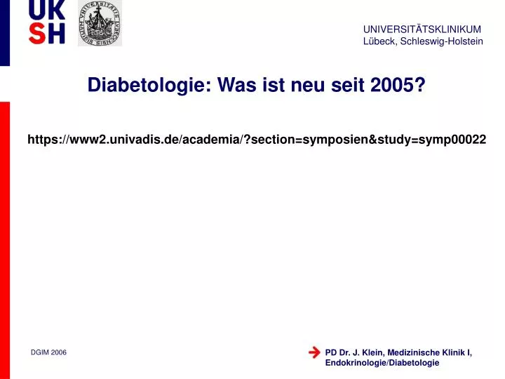 diabetologie was ist neu seit 2005