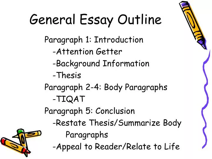 general essay outline