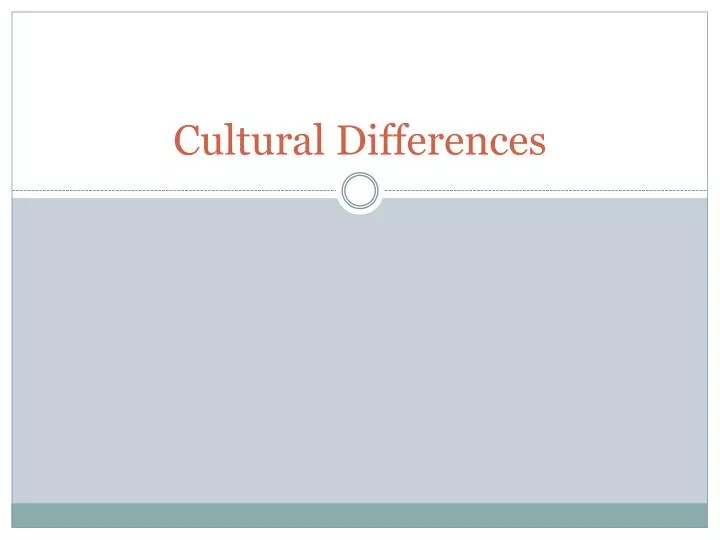 cultural differences