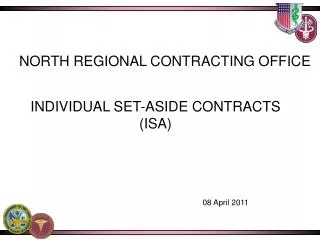 INDIVIDUAL SET-ASIDE CONTRACTS (ISA)
