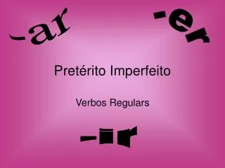 pret rito imperfeito