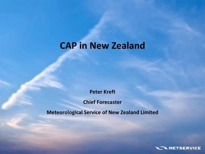 peter kreft chief forecaster meteorological service of new zealand limited