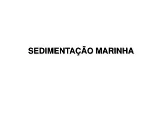sedimenta o marinha