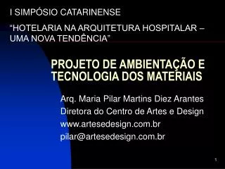 projeto de ambienta o e tecnologia dos materiais