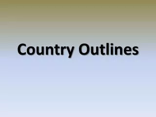 Country Outlines