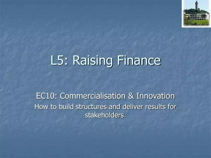 l5 raising finance