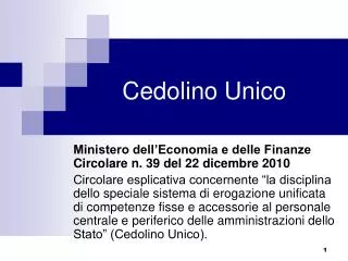 cedolino unico