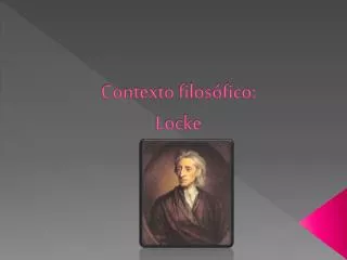 contexto filos fico locke