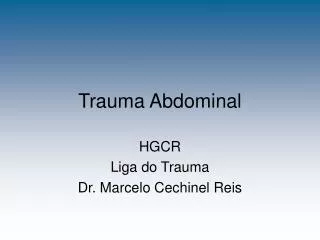trauma abdominal