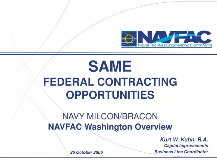 same federal contracting opportunities navy milcon bracon navfac washington overview