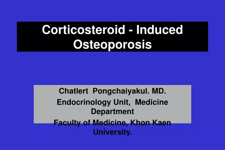 corticosteroid induced osteoporosis
