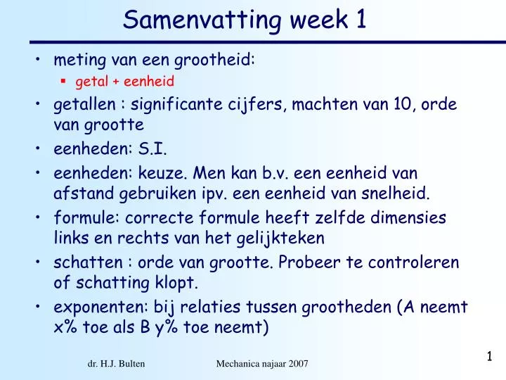 samenvatting week 1