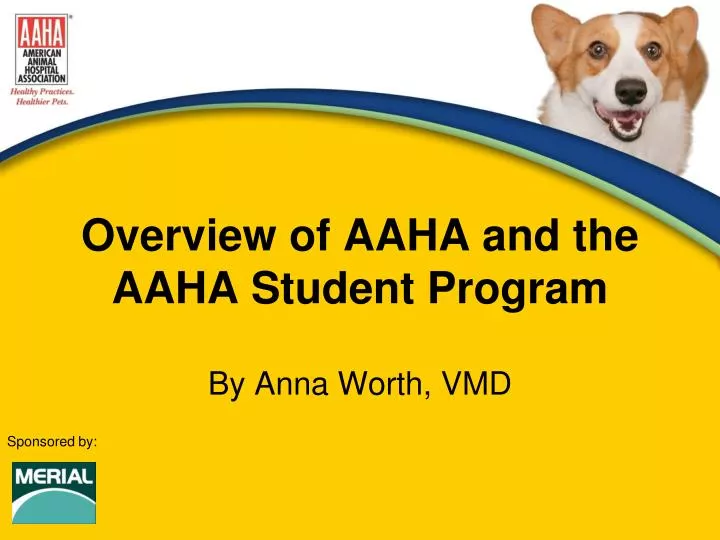overview of aaha and the aaha student program