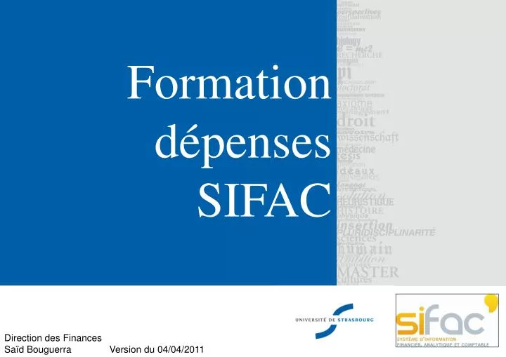 formation d penses sifac