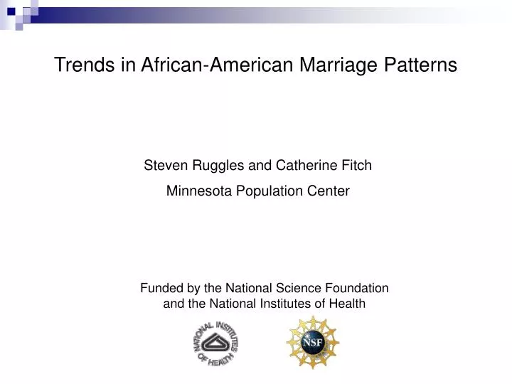 trends in african american marriage patterns