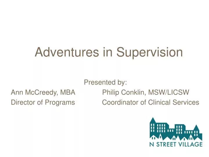 adventures in supervision