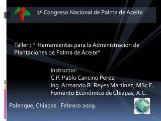 2º Congreso Nacional de Palma de Aceite