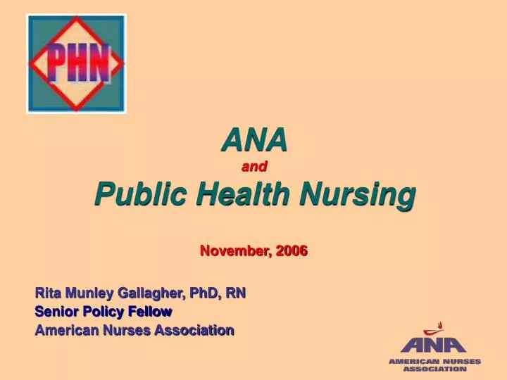 ana and public health nursing november 2006