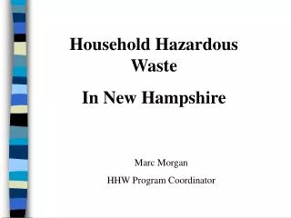 Household Hazardous Waste In New Hampshire