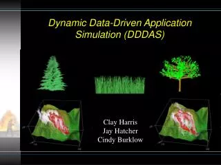 Dynamic Data-Driven Application Simulation (DDDAS)