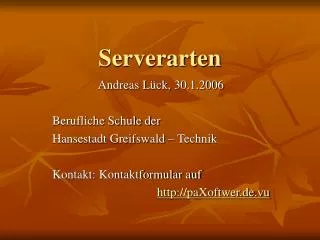 serverarten