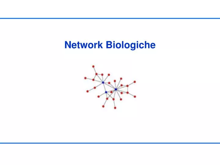 network biologiche