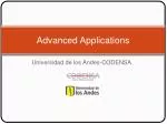 Advanced Applications - slide 1