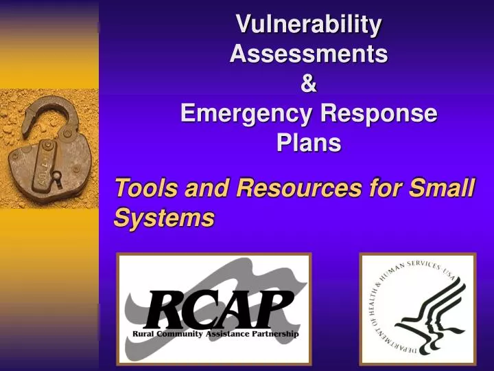 vulnerability assessments emergency response plans