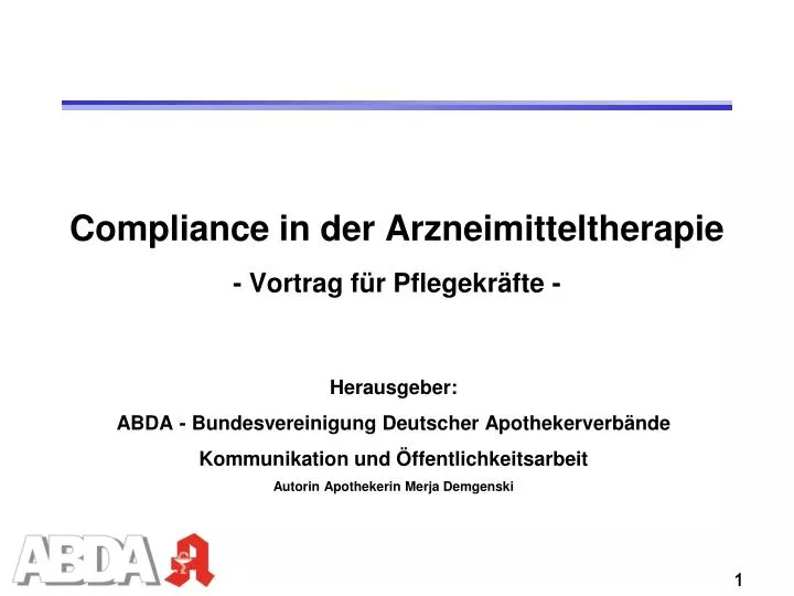 compliance in der arzneimitteltherapie vortrag f r pflegekr fte
