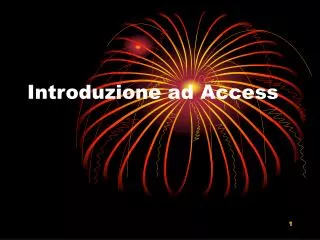 Introduzione ad Access