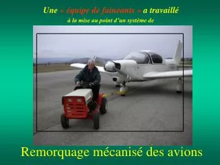 remorquage m canis des avions