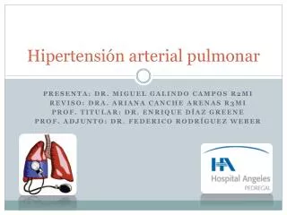 hipertensi n arterial pulmonar